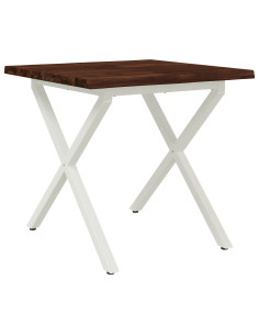 Tavolo da pranzo con bordo vivo 70 x 70 x 75 cm 2