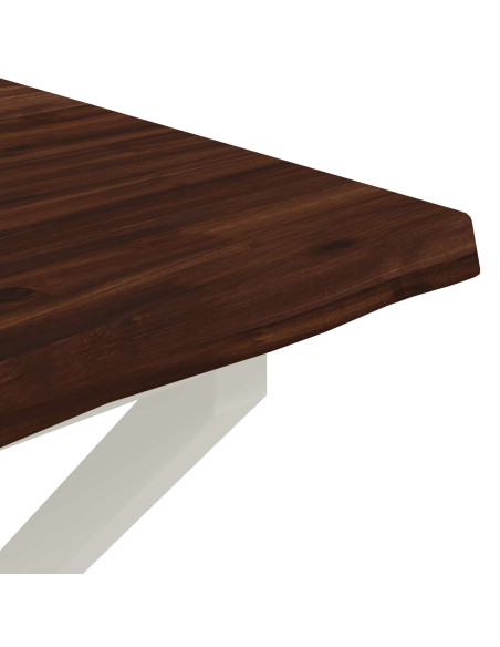 Tavolo da pranzo con bordo vivo 70 x 70 x 75 cm