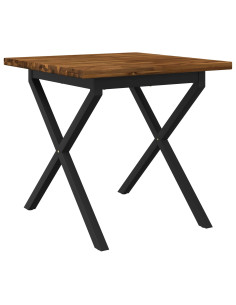 Tavolo da pranzo quadrato 80 x 80 x 75 cm 2