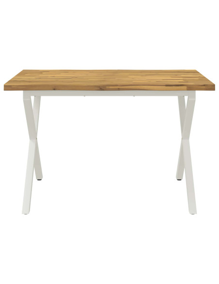 Tavolo da pranzo con bordo vivo 120 x 70 x 75 cm