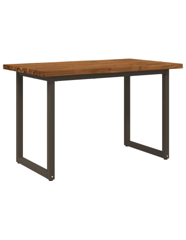 Tavolo da pranzo con bordo vivo 120 x 70 x 75 cm