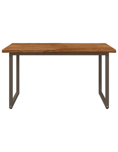 Tavolo da pranzo con bordo vivo 120 x 70 x 75 cm