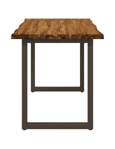 Tavolo da pranzo con bordo vivo 120 x 70 x 75 cm