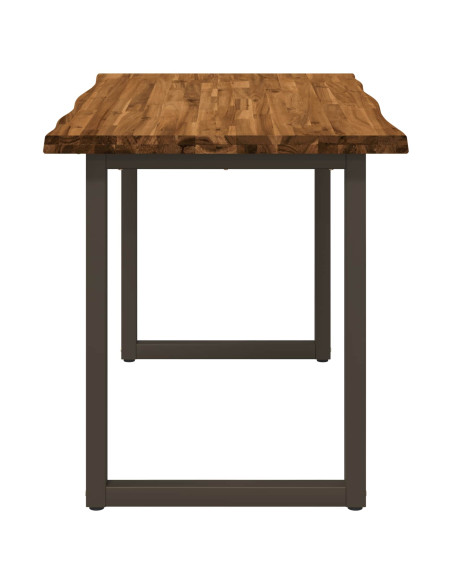Tavolo da pranzo con bordo vivo 120 x 70 x 75 cm