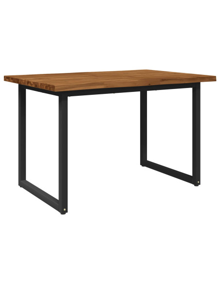 Tavolo da pranzo con bordo vivo 120 x 80 x 75 cm