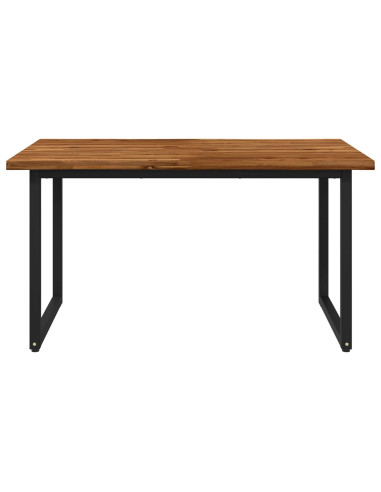 Tavolo da pranzo con bordo vivo 120 x 80 x 75 cm