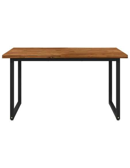 Tavolo da pranzo con bordo vivo 120 x 80 x 75 cm