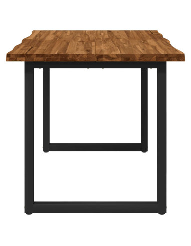 Tavolo da pranzo con bordo vivo 120 x 80 x 75 cm