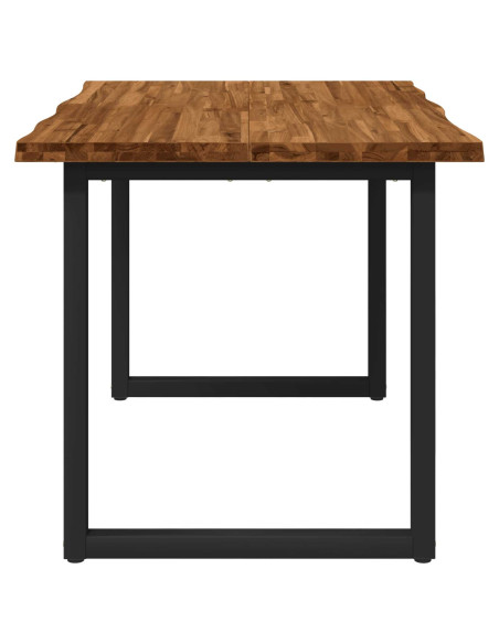 Tavolo da pranzo con bordo vivo 120 x 80 x 75 cm