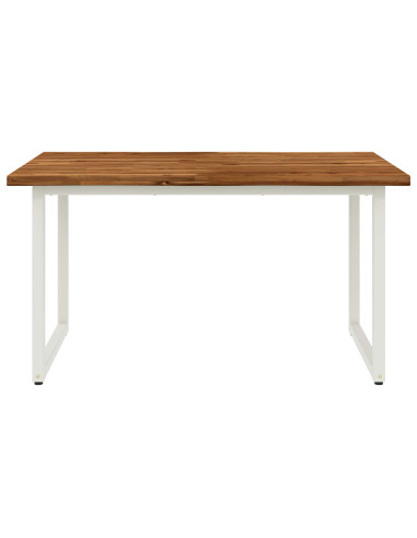 Tavolo da pranzo con bordo vivo 120 x 70 x 75 cm