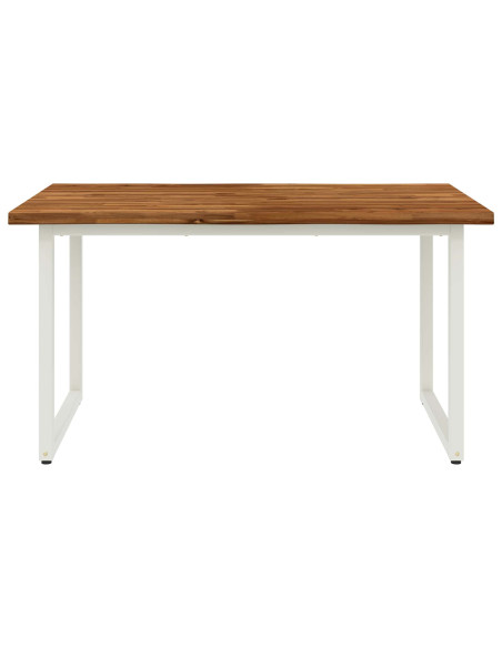 Tavolo da pranzo con bordo vivo 120 x 70 x 75 cm
