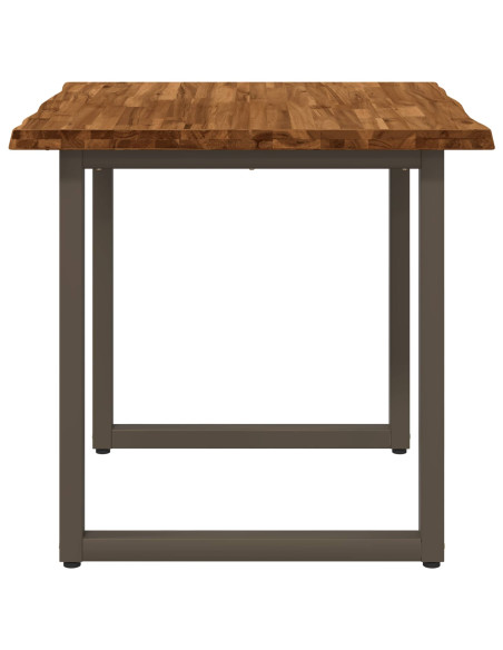 Tavolo da pranzo con bordo vivo 80 x 80 x 75 cm