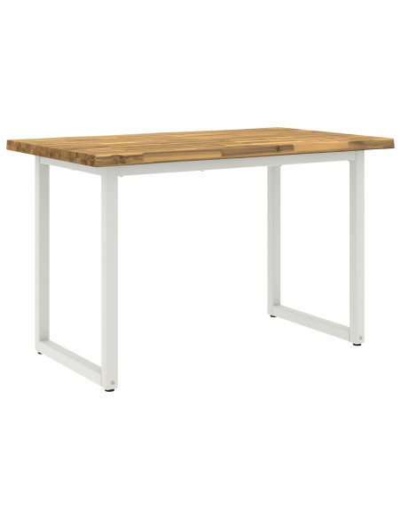 Tavolo da pranzo con bordo vivo 120 x 70 x 75 cm