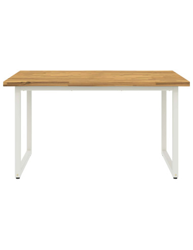 Tavolo da pranzo con bordo vivo 120 x 70 x 75 cm