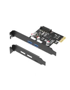 ATLANTIS SCHEDA PCI-EXP 1X USB-3.0 - 3 PORTE -  2XUSB-A E 1XUSB-C - LOW PROFILE - 5GBIT - A07-P2A1C-05G