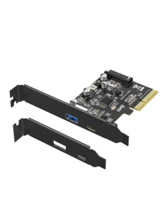 ATLANTIS SCHEDA PCI-EXP 4X USB-3.1 - 2 PORTE -  1XUSB-A E 1XUSB-C - LOW PROFILE - 10GBIT - A07-P1A1C-10G