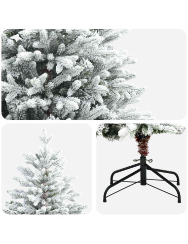 Albero di Natale Artificiale con Rami Pieghevoli 180 cm