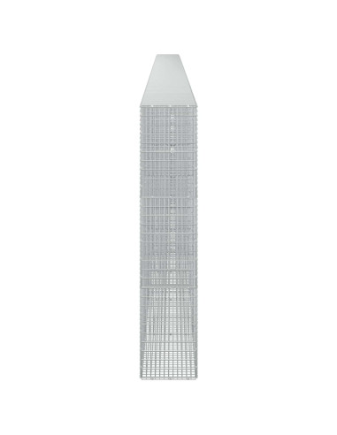Gabione con Filo da 5 mm e Rete da 5x2,5 cm 1100x30x150 cm
