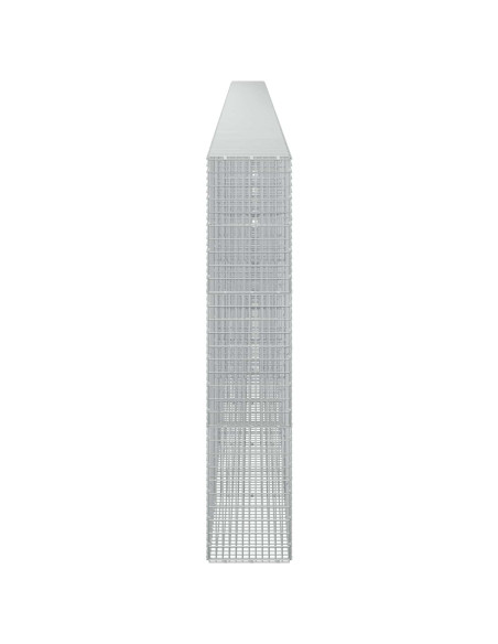 Gabione con Filo da 5 mm e Rete da 5x2,5 cm 1100x30x150 cm