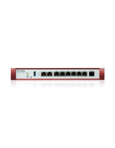 FIREWALL ZYXEL USGFlex Security Gateway 200H VPN:100IPSec/L2TP, 50SSL WAN, 6xLAN + 2x2.5Gbe, Fanless, fino a 50 utenti