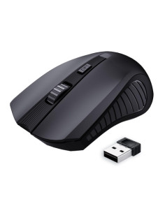 MOUSE WIRELESS ATLANTIS MX01 3 TASTI + SCROLL - DPI  800//4000 - 2XAAA - P009-MX01-WB - NERO