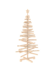 Albero di Natale in legno KOTKA 120 cm Legno Massello di Pino 2