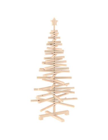 Albero di Natale in legno KOTKA 120 cm Legno Massello di Pino