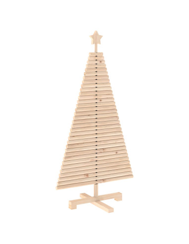Albero di Natale in legno KOTKA 120 cm Legno Massello di Pino