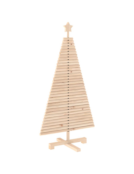 Albero di Natale in legno KOTKA 120 cm Legno Massello di Pino