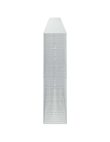 Gabione con Filo da 5 mm e Rete da 5x2,5 cm 1100x50x200 cm