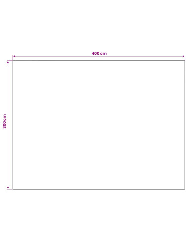 Tappeto ORIZ Crema 300 x 400 cm 100% Poliestere