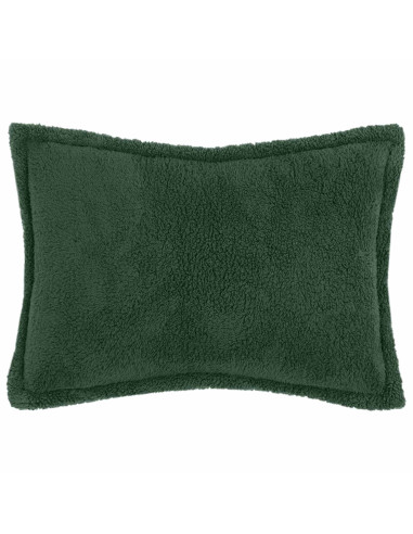 Federa 2 pcs HOUTEN Verde Scuro 50 x 80 cm Bouclé