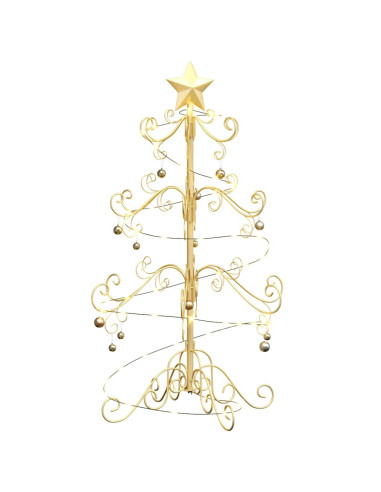 Albero di Natale in metallo Oro 90 cm