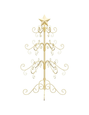 Albero di Natale in metallo Oro 90 cm