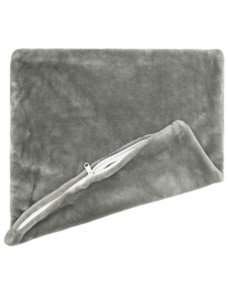 Federa 2 pz HEERLEN Grigio Scuro 45 x 45 cm Flanella