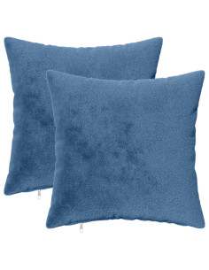 Federa 2 pz HEERLEN Azzurro 45 x 45 cm Flanella 2