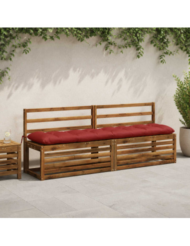 Cuscino per panchina VIANEN 100% Poliestere Rosso