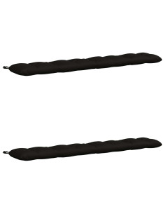 Cuscini per Panchina VIANEN 2 pz 100% Poliestere Nero 2