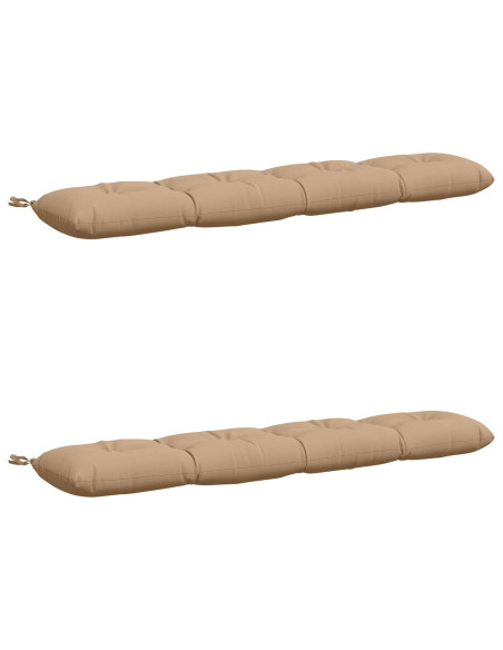 Cuscini per Panchina VIANEN 2 pz 100% Poliestere Sabbia