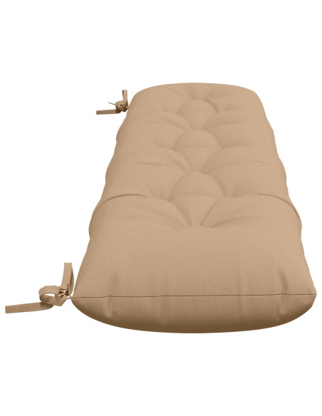 Cuscini per Panchina VIANEN 2 pz 100% Poliestere Sabbia
