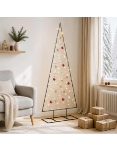 Albero di Natale in metallo con LED KUOPIO 150 cm Bianco caldo