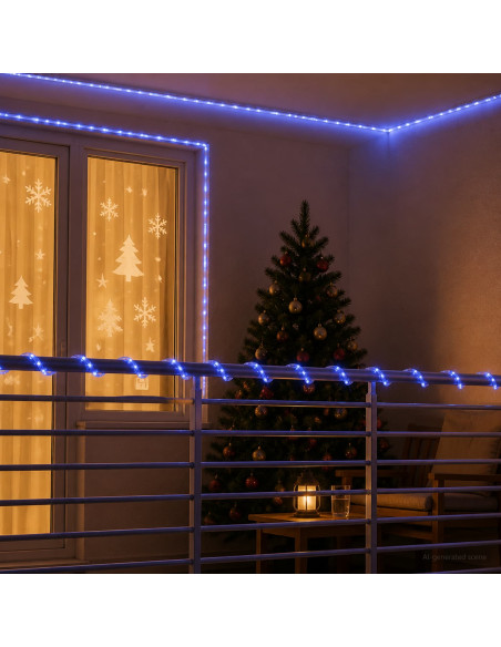 Tubo luminoso LED di Natale 120 LED Blu 5 m