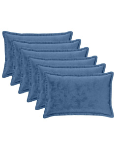 Federa 6 pz HOUTEN Azzurro 40 x 60 cm Flanella 2
