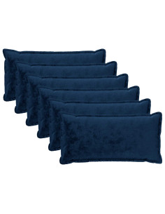 Federa 6 pz HOUTEN Blu navy 40 x 80 cm Flanella 2