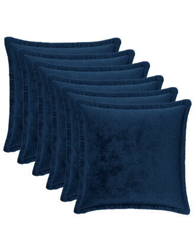 Federa 6 pz HOUTEN Blu navy 35 x 35 cm Flanella