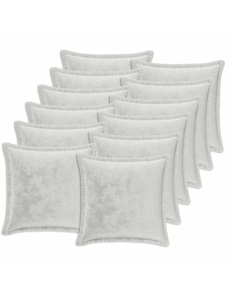 Federa 12 pz HOUTEN Grigio Chiaro 40 x 40 cm Flanella