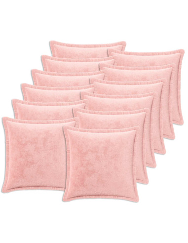 Federa 12 pz HOUTEN Rosa 40 x 40 cm Flanella