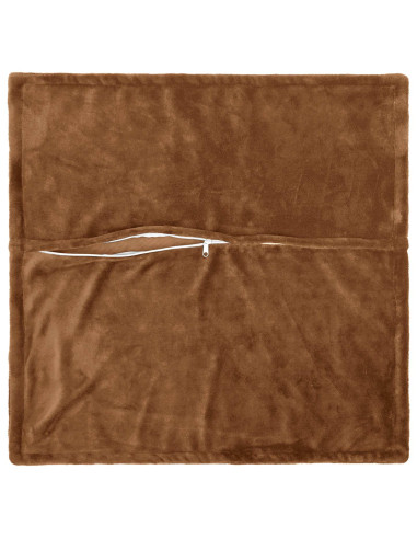 Federa 6 pz HOUTEN Marrone Chiaro 40 x 40 cm Flanella