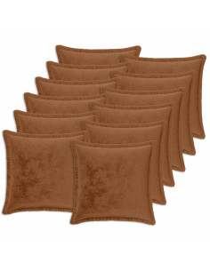 Federa 12 pz HOUTEN Marrone Chiaro 40 x 40 cm Flanella 2