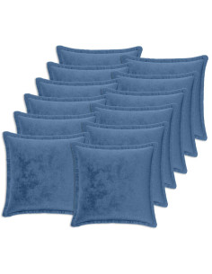 Federa 12 pz HOUTEN Azzurro 40 x 40 cm Flanella 2